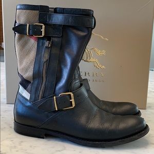 BURBERRY woman bike boots